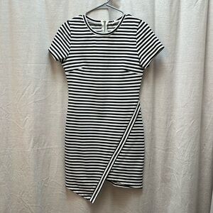 Striped Short Sleeve Dress